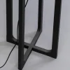 Zwarte vloerlamp met kruisvoet - Kare Design Timon