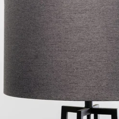 Zwarte vloerlamp met kruisvoet - Kare Design Timon