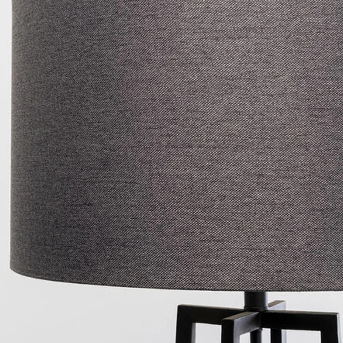 Zwarte vloerlamp met kruisvoet - Kare Design Timon