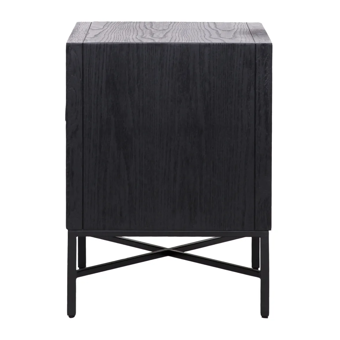Zwart nachtkastje van hout - Richmond Interiors Blax