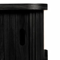 Zwart retro nachtkastje - Zuiver Barbier Black