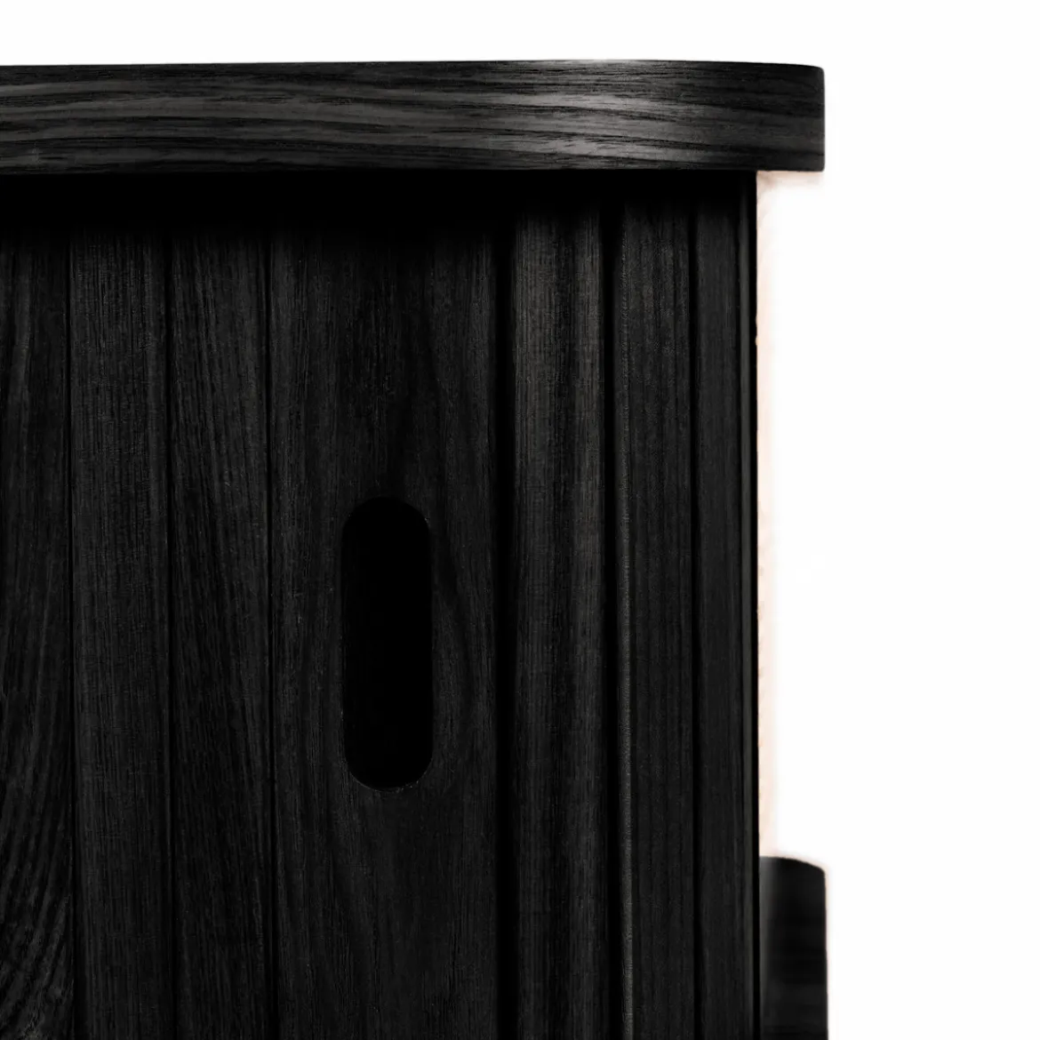 Zwart retro nachtkastje - Zuiver Barbier Black