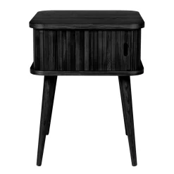 Zwart retro nachtkastje - Zuiver Barbier Black