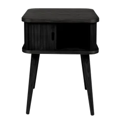 Zwart retro nachtkastje - Zuiver Barbier Black