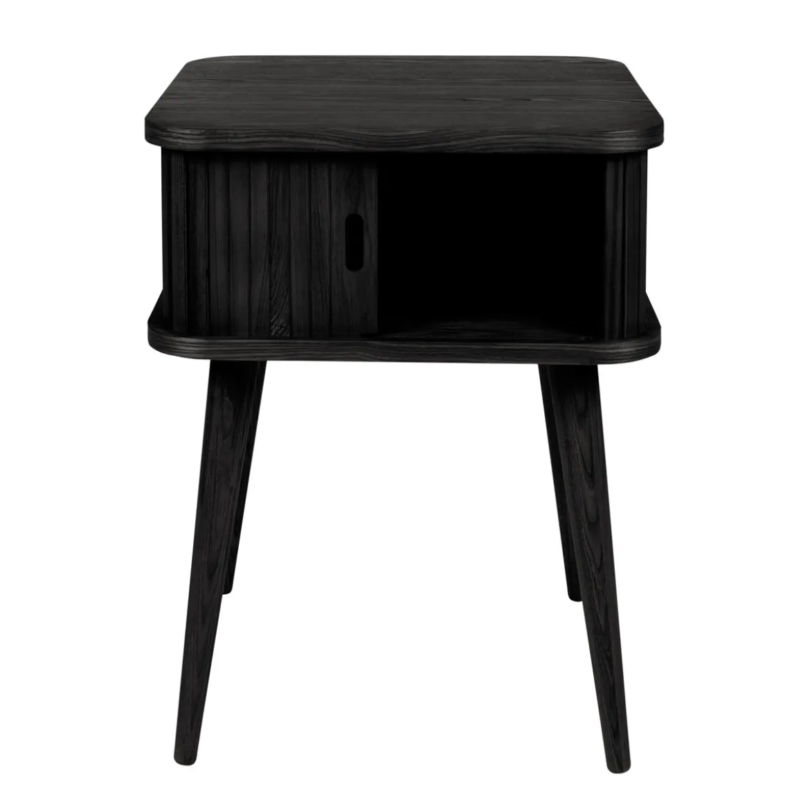 Zwart retro nachtkastje - Zuiver Barbier Black