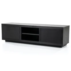 Zwart tv-meubel eiken 160 cm - Eleonora Helsinki