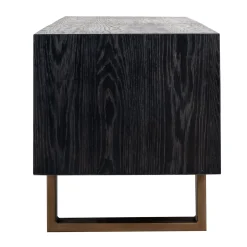 Zwart tv-meubel met goud - Richmond Interiors Hunter