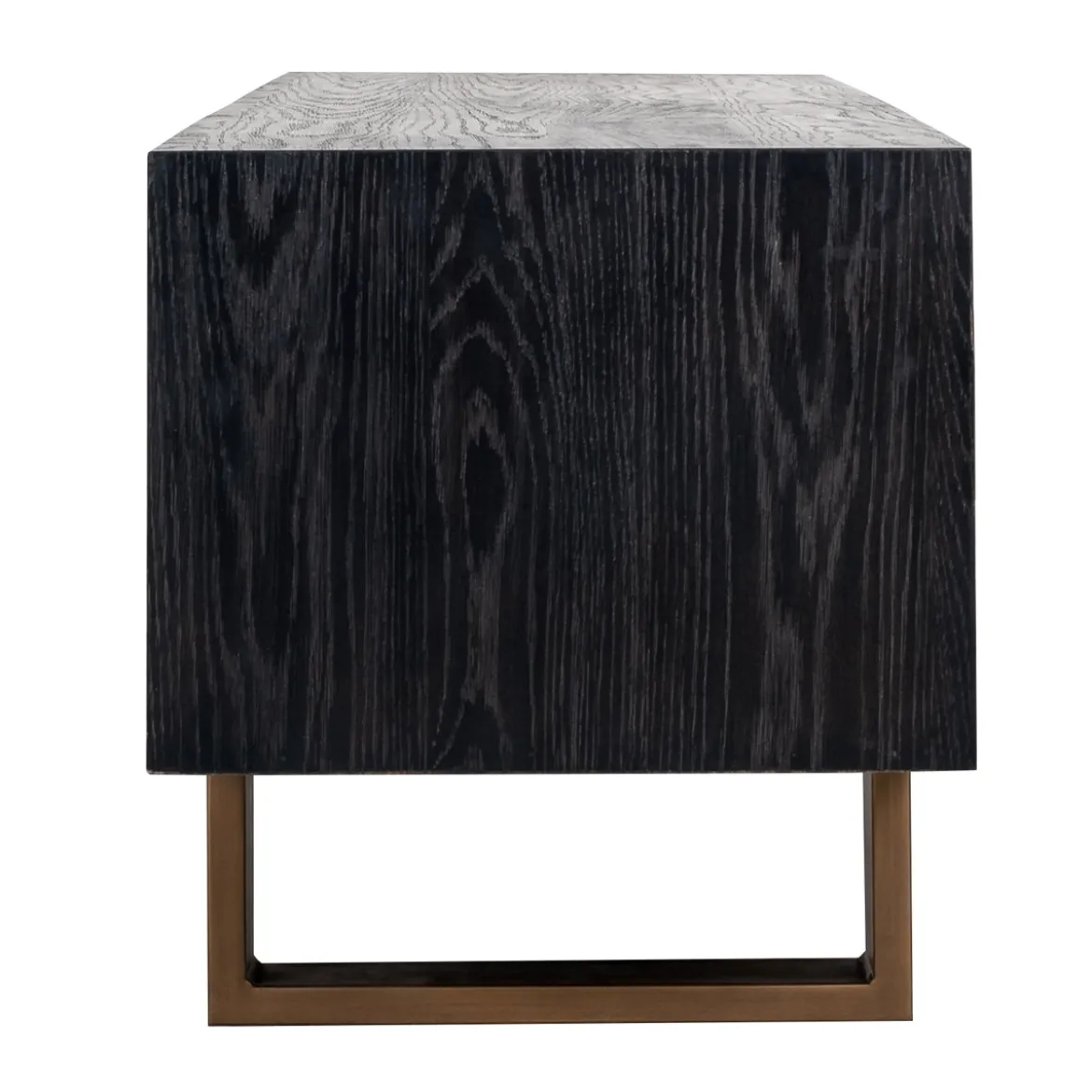 Zwart tv-meubel met goud - Richmond Interiors Hunter