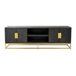 Zwart visgraat tv-meubel - Richmond Interiors Blackbone