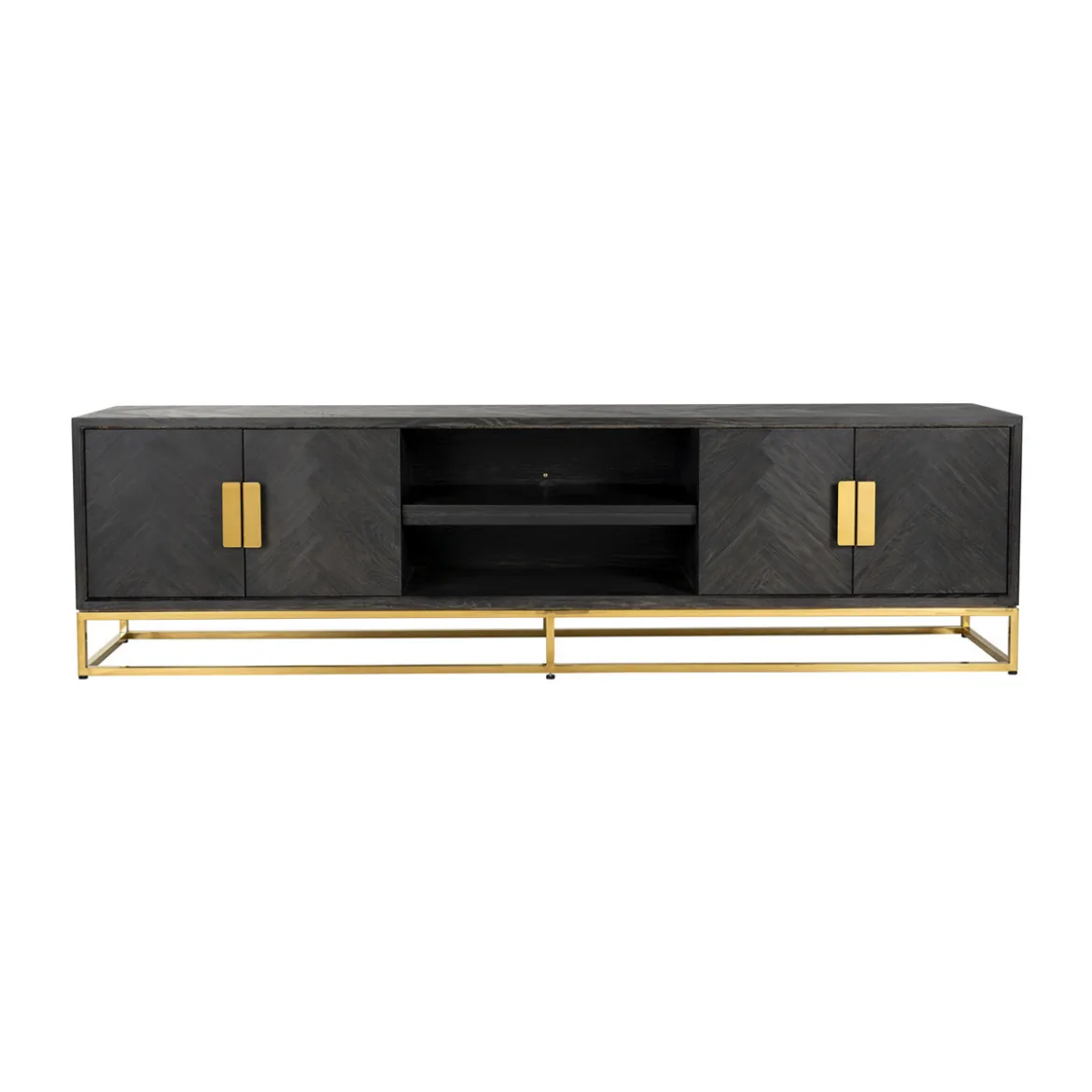 Zwart visgraat tv-meubel - Richmond Interiors Blackbone
