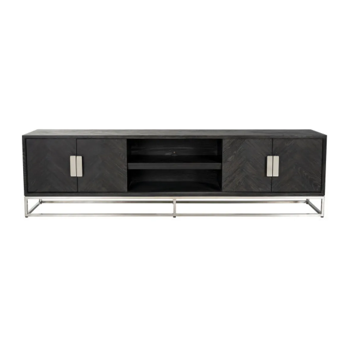 Zwart visgraat tv-meubel - Richmond Interiors Blackbone