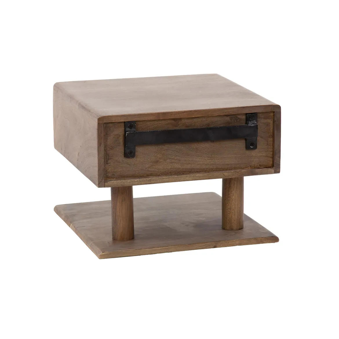 Zwevend nachtkastje met hangende plank - Giani Carve