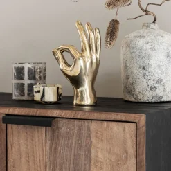 Zwevend tv-meubel teak hout - DTP Home Cosmo