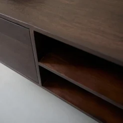 Zwevend tv-meubel walnoot bruin 160 cm - Bodio Lennon